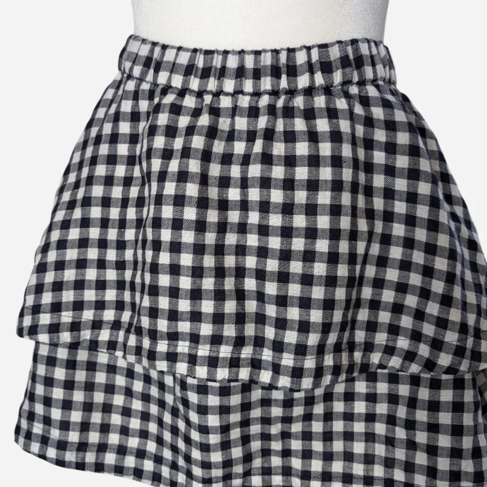 Pre-owned Madewell Monochrome Layered Mini Skirt - Picture 1 of 8